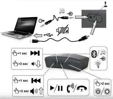 Портативна Bluetooth-колонка Maxxter ACT-SPK-BT-LED2 зі світлодіодним світловим ефектом Дніпро - фото 5