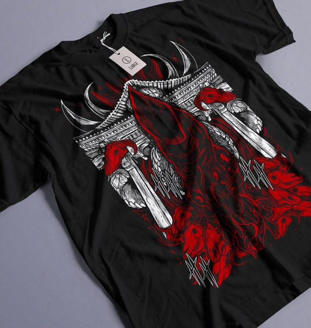 Футболка з аніме принтом Магічна битва оверсайз (S/M/L) Чорний AnimeJ1002 Дніпро - фото 1