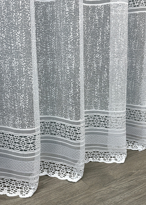 Тюль жакард, колекція "Bari" колір білий 1549т Київ - фото 6