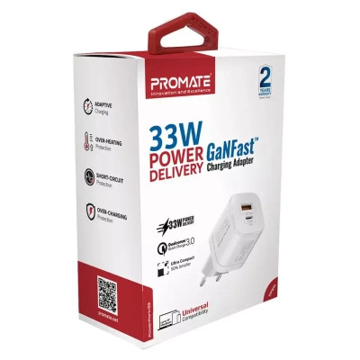 Зарядний пристрій Promate powerport-33.white Вінниця - фото 2