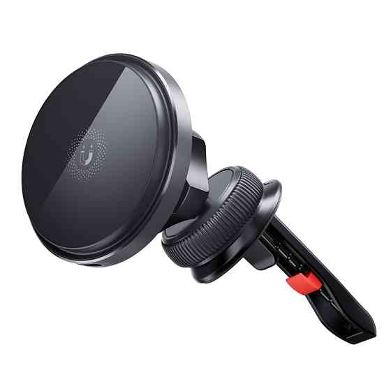 Тримач телефону автомобільний XO з бездротовою зарядкою CX015 15W Magnetic Car Air Outlet Wireless чорний Львів