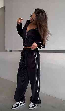 Велюровый спортивный костюм женский Черный 48/52 Харьков