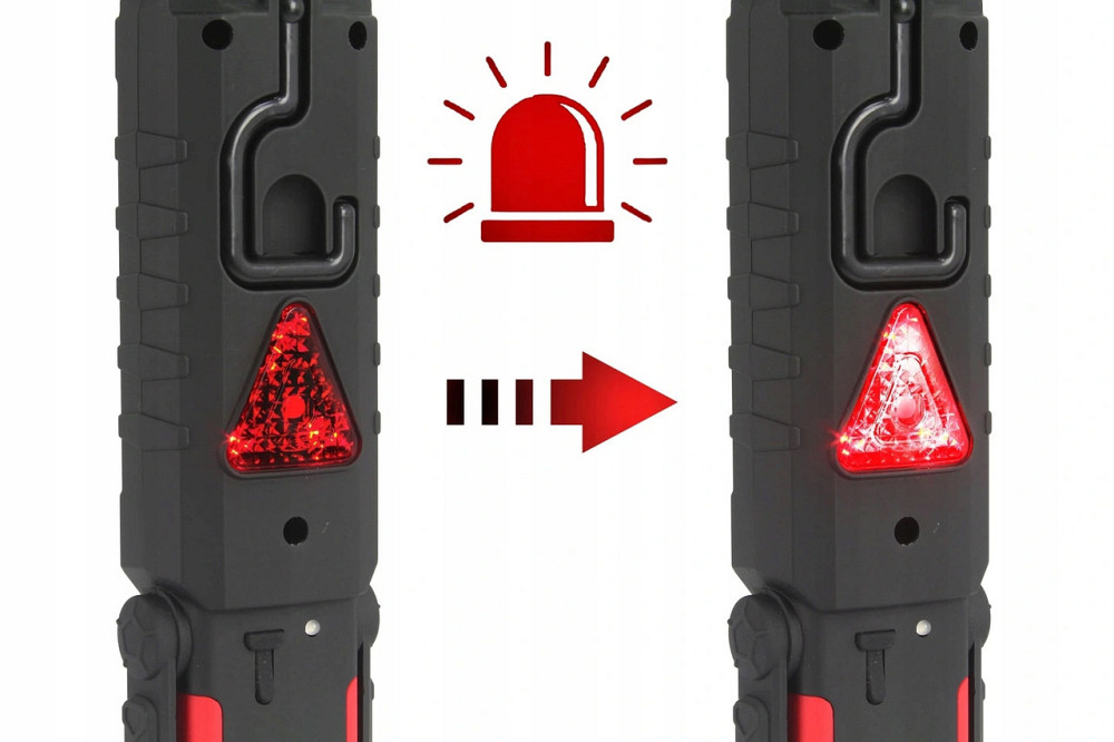 Ліхтарик багатофункційний LED 240 lm з опцією PowerBank червоно-чорний Київ - фото 6