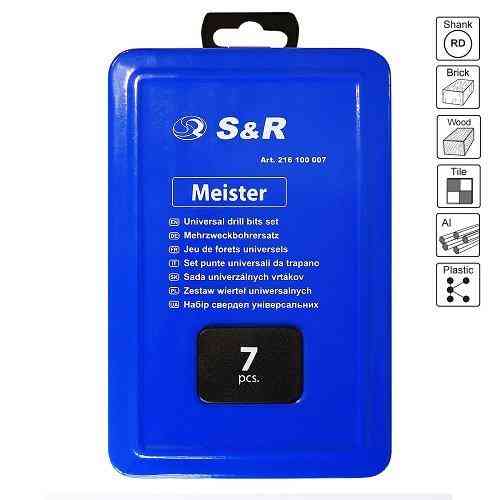 Набір свердел універсальних S & R 7 шт.(216100007) Коломыя