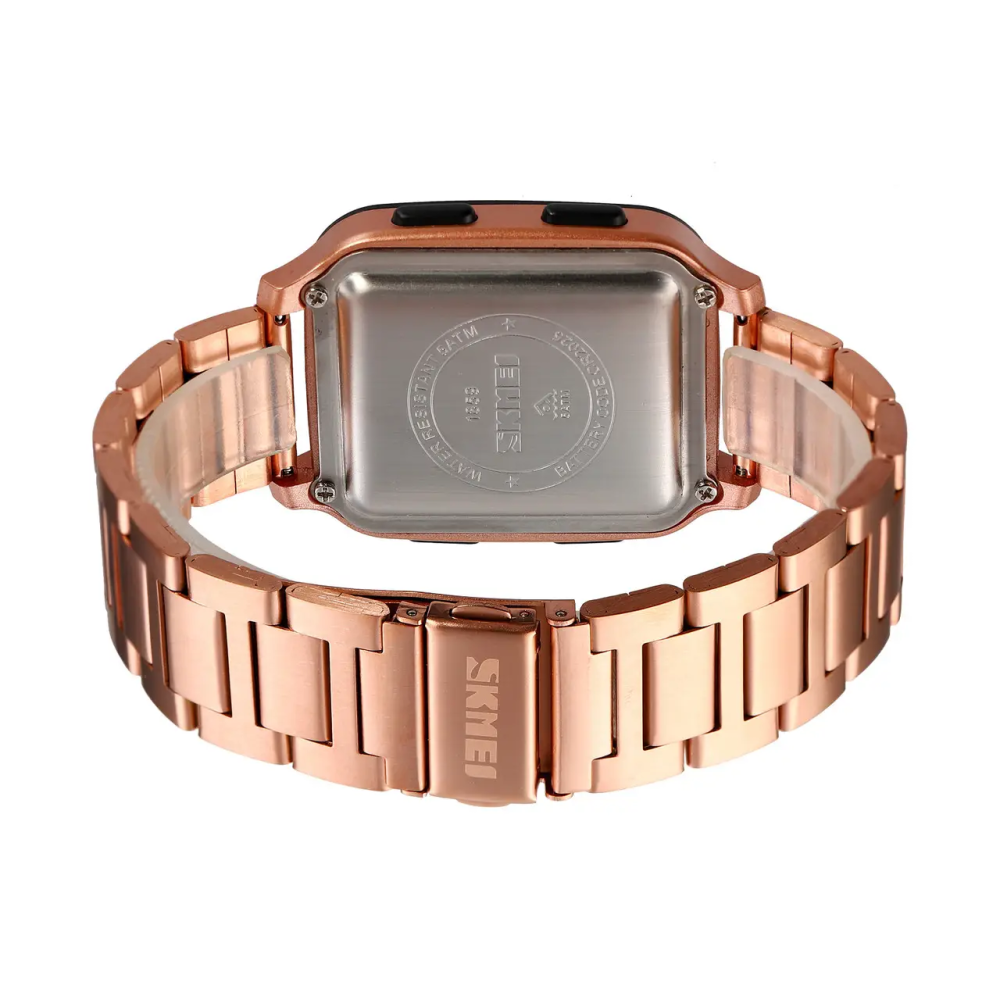 Чоловічий наручний годинник Skmei 1859 на браслеті (Рожеве золото) Київ - фото 7