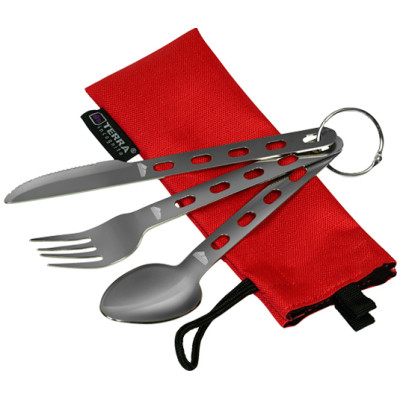 Набор туристической посуды Terra Incognita Base Set Ложка Виделка Ніж (4823081505440) Винница - изображение 1