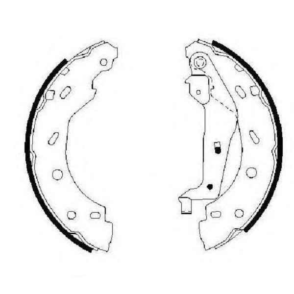 Гальмівні колодки Bosch барабанні задні SMART/Cabrio/City-Coupe "0.6-0.7I 0986487600 Харків - фото 2