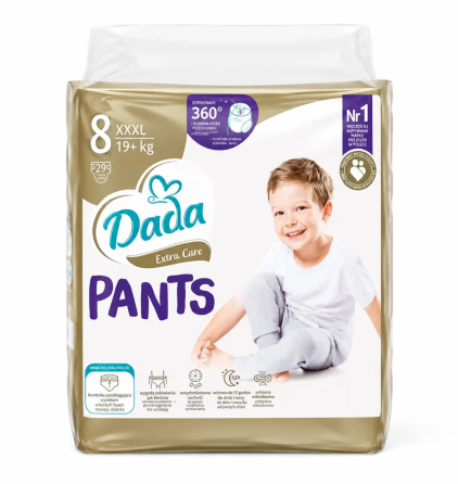 Підгузки-трусики Dada 8 Pants /19+ кг/ Дада труси 29 шт Львів
