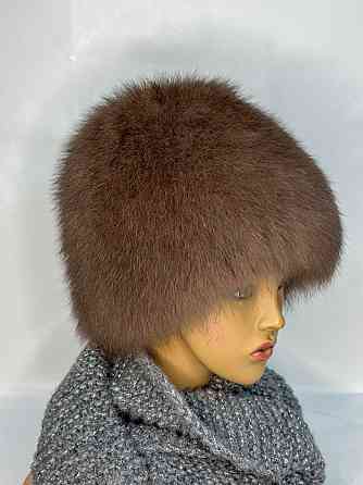 Шапка женская меховая Виктория Коричневый Харьков