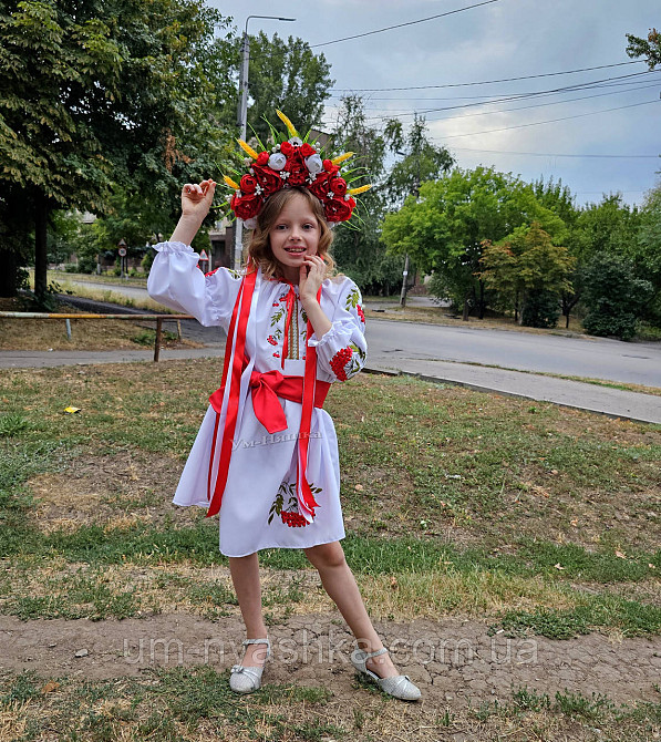 Детское вышитое платье с калиной Кривой Рог - изображение 2