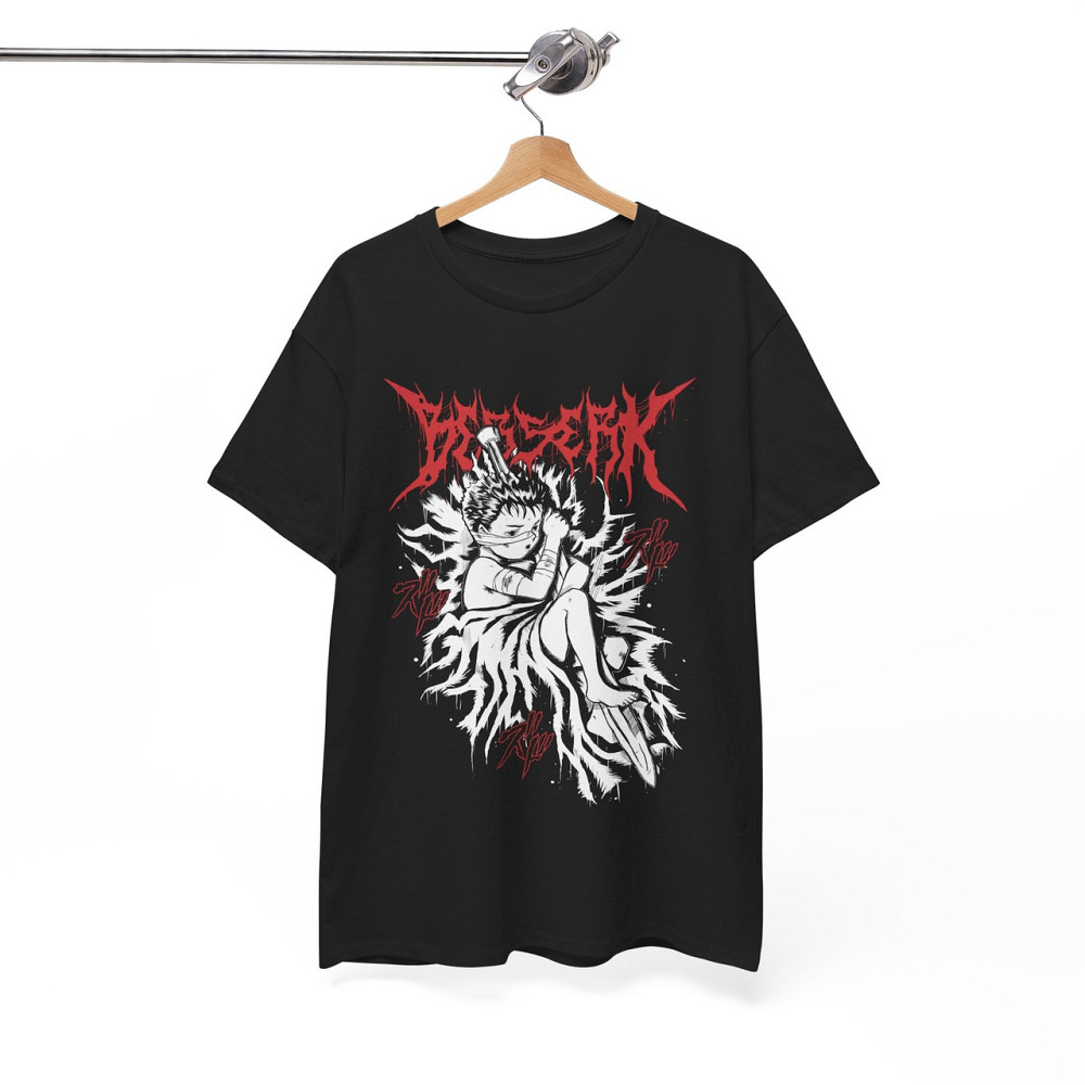 Футболка для мальчика аниме Берсерк Манга Стрип Гутс оверсайз (рост от 165 до 180 ) Черний AnimeJ0681m Днепр - изображение 7