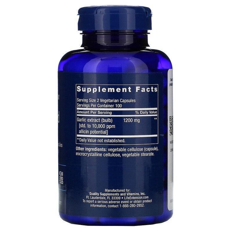 Часник Life Extension Optimized Garlic 200 капсул Київ - фото 2