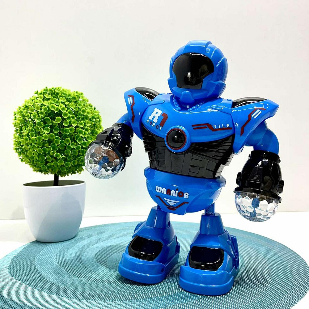 Робот Space Police танцюючий рухає руками та ногами світло звук Блакитний (58660) Чернігів - фото 2