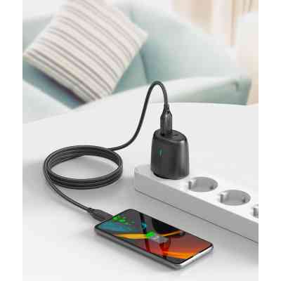 Дата кабель USB 2.0 AM to Micro 5P 1.0m braided black XO (NB235_M_Black) Вінниця