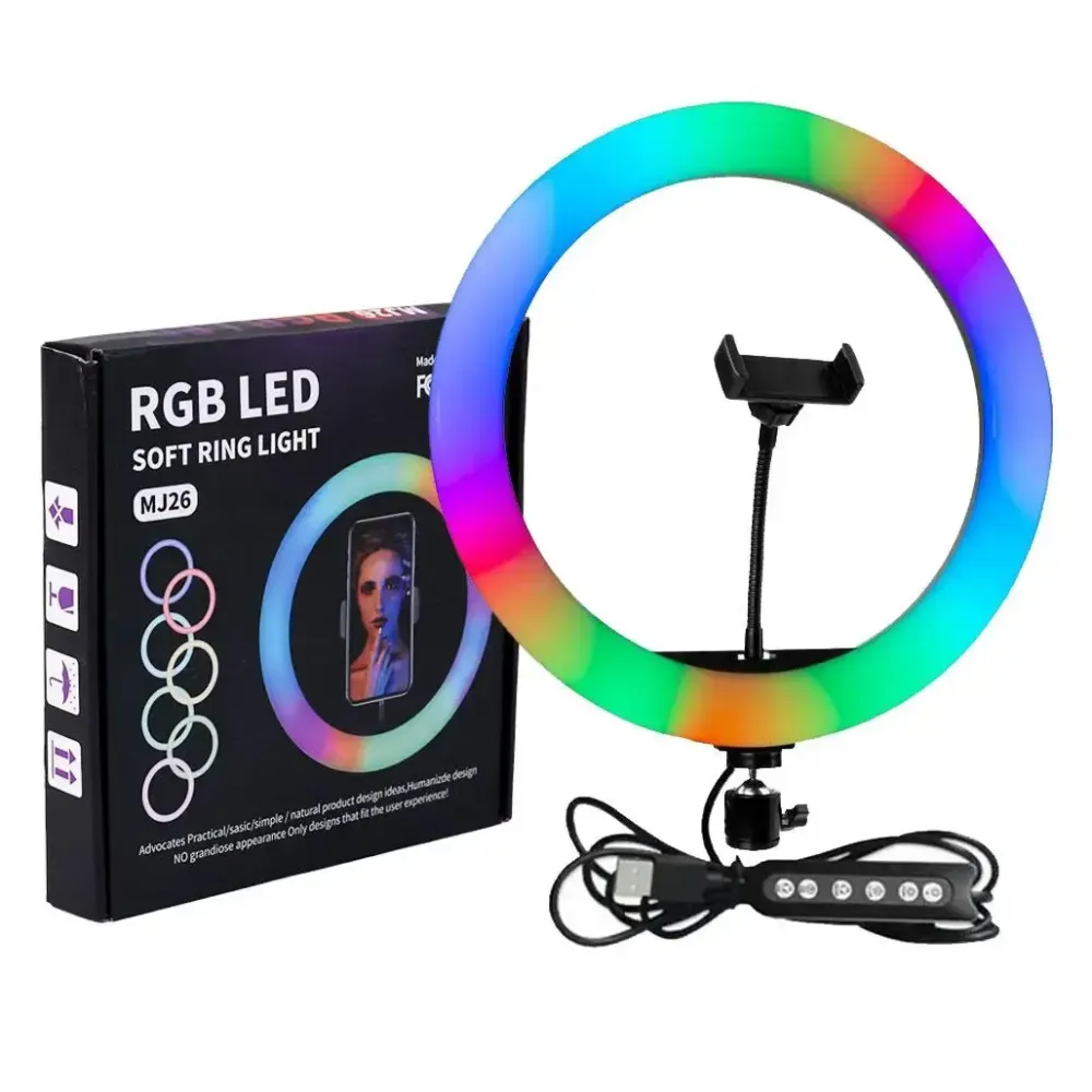 Кольцевая RGB селфи - лампа, 26 см Коломыя - изображение 6