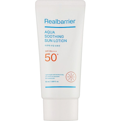 Средство от загара Real Barrier Aqua Soothing Sun Lotion SPF50+PA++++ 50 мл (8809911691138) Винница - изображение 1