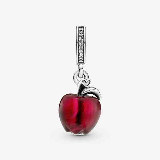 Серебряный шарм для браслетов Пандора Murano Glass Red Apple DangleMasterSem Киев