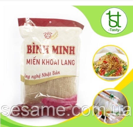 Фунчоза крахмальная из Батат Binh Minh, вермишель из сладкого картофеля 300 г (Вьетнам) Харьков - изображение 3