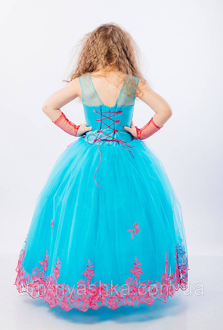 Длинное нарядное платье Кружево на 5-7 лет Кривой Рог - изображение 6