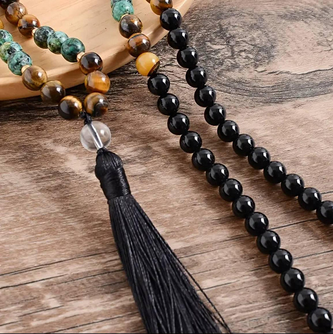 Чётки на 108 бусин и браслет из натурального камня Киев - изображение 4