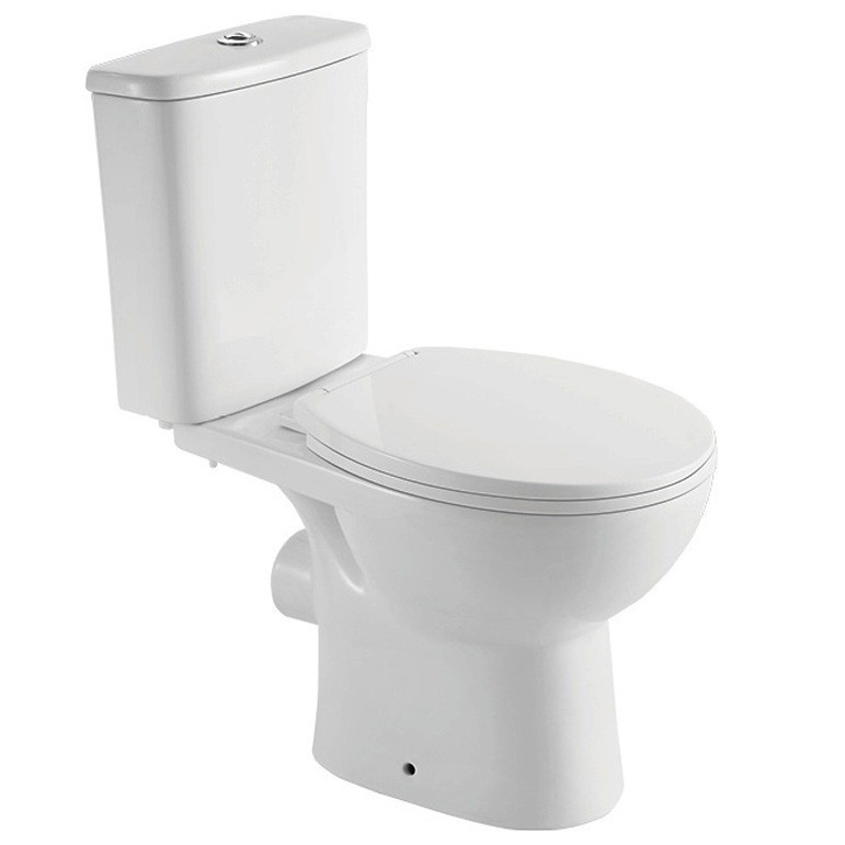 УНІТАЗ-КОМПАКТ PRIMA B нижн., гориз безобідковий з поліпропіленовим сидінням SOFT-CLOSE CT-PHB-PP (000030999) Київ - фото 1