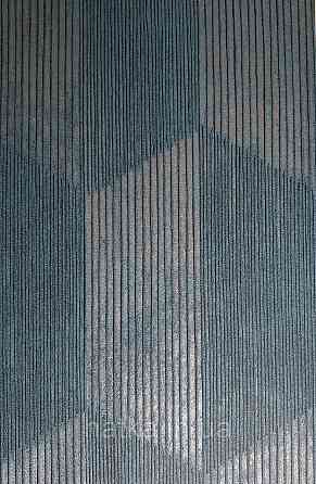 Шпалери вінілові на флізелін AS creation Geo Effect 0.53х10 геометрія структурні 3д сині срібло 38592-1 Київ