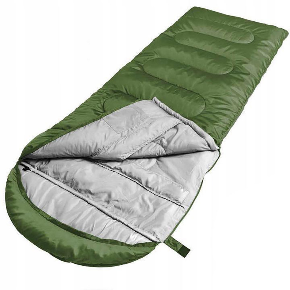 Спальный мешок-одеяло до 0 градусов, 210×75см, Олива / Туристический спальник с капюшоном / Спальник для ВСУ Киев - изображение 3
