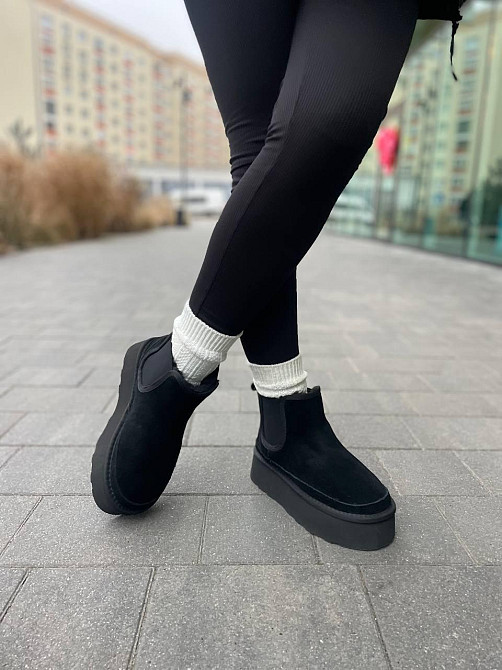 PLPS Угги жіночі PLPS 5854-13 чорні (зима, замша натуральна) (5681) Коломия - фото 8