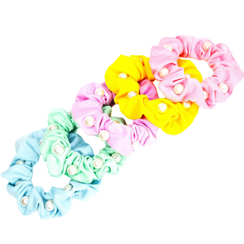 Дитяча резинка для волосся "Перли" 0303-1079, 10 штук Вінниця - фото 1