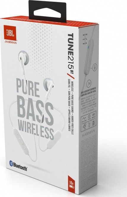 Bluetooth-гарнітура JBL Tune T215BT White (JBLT215BTWHT) ( 19003 ) Харків - фото 5