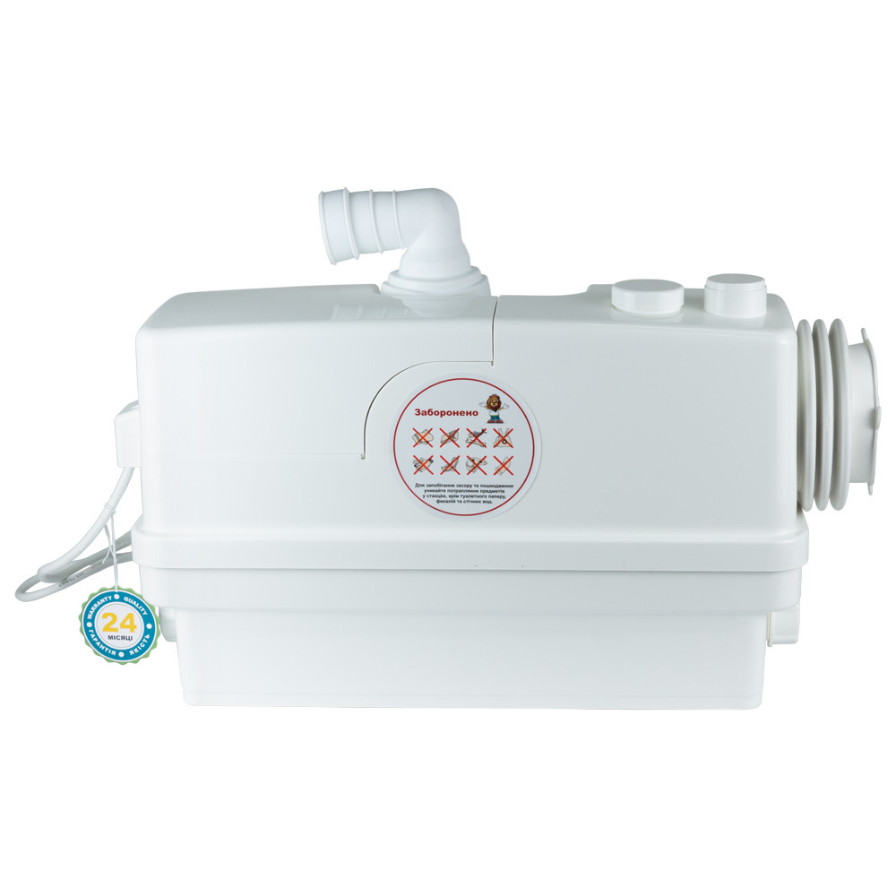 LEO Станция канализационная 0.6кВт Hmax 8.5м Qmax 110л/мин 3 входа + боковой вход 90мм LEO 3.0 Киев - изображение 3