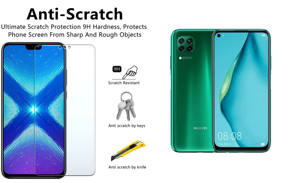 Защитное стекло NeoGlass для Huawei P40 Lite – ультрапрозрачное и устойчивое Киев - изображение 1