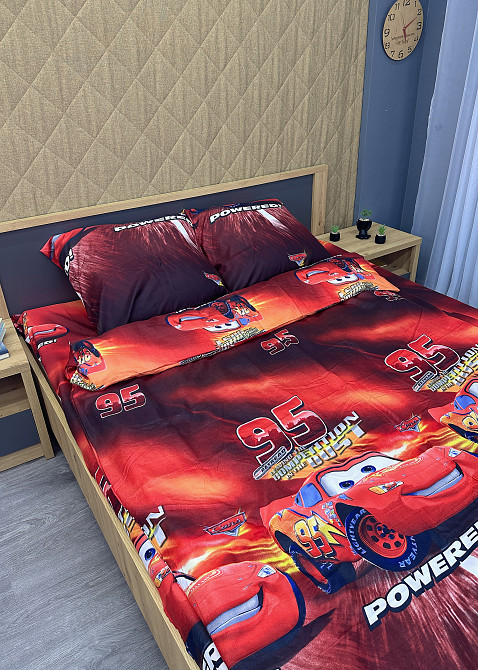 Комплект детского постельного белья Фланель, Koloco Полуторный 150х210 с разноцветным принтом (88-068) Киев - изображение 5