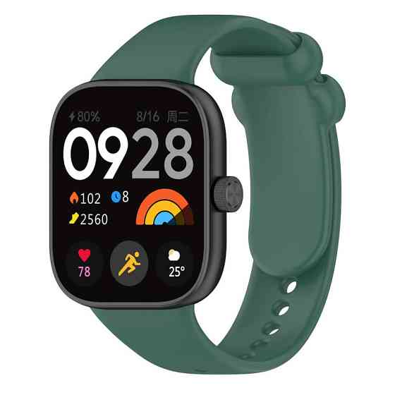 Ремешок для смарт-часов силиконовый Dazzling Xiaomi Redmi Watch 4 27 мм (Зеленый) Николаев