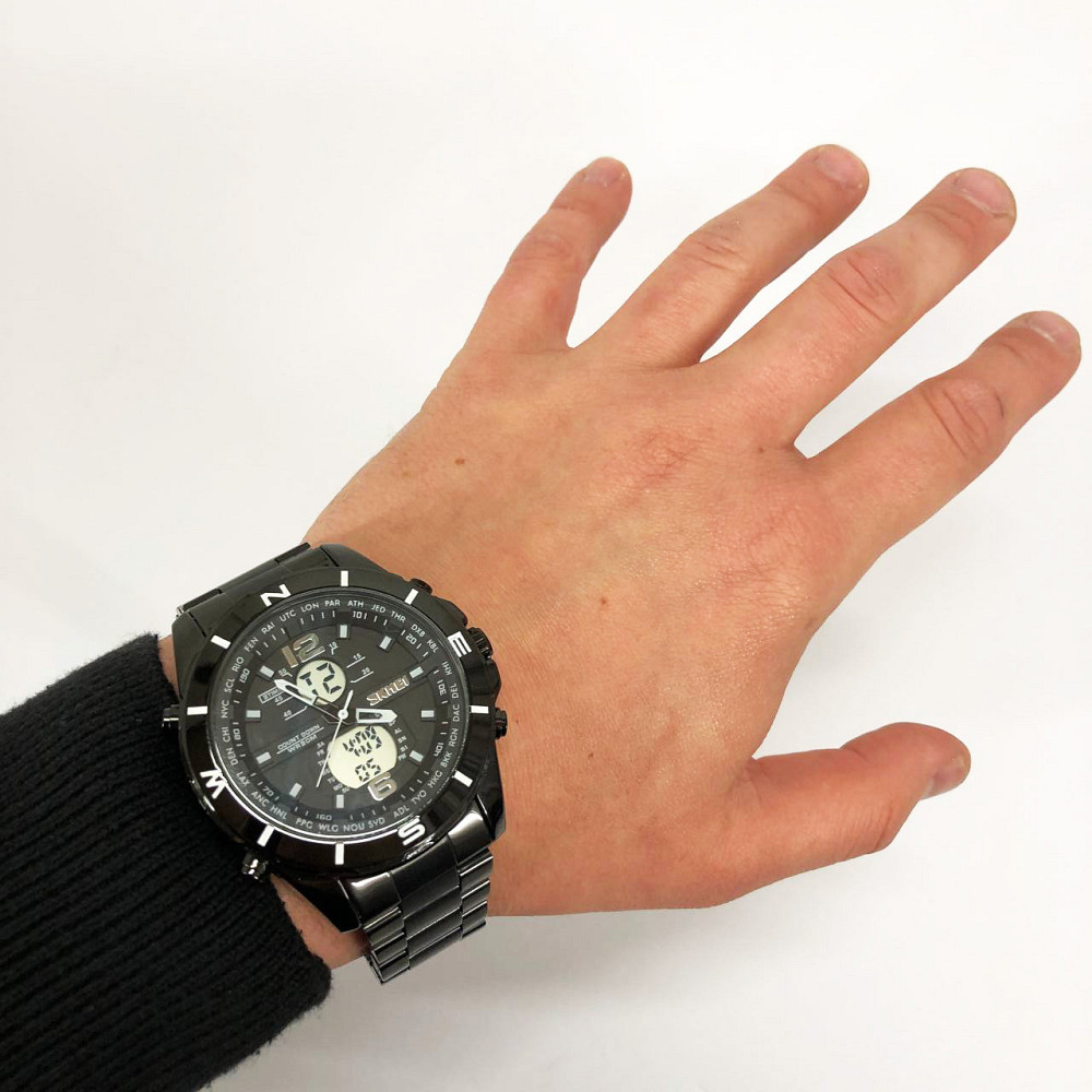 Водонепроникний годинник SKMEI 1670BKWT, Годинники військові з OE-741 офіційною гарантією Київ - фото 1