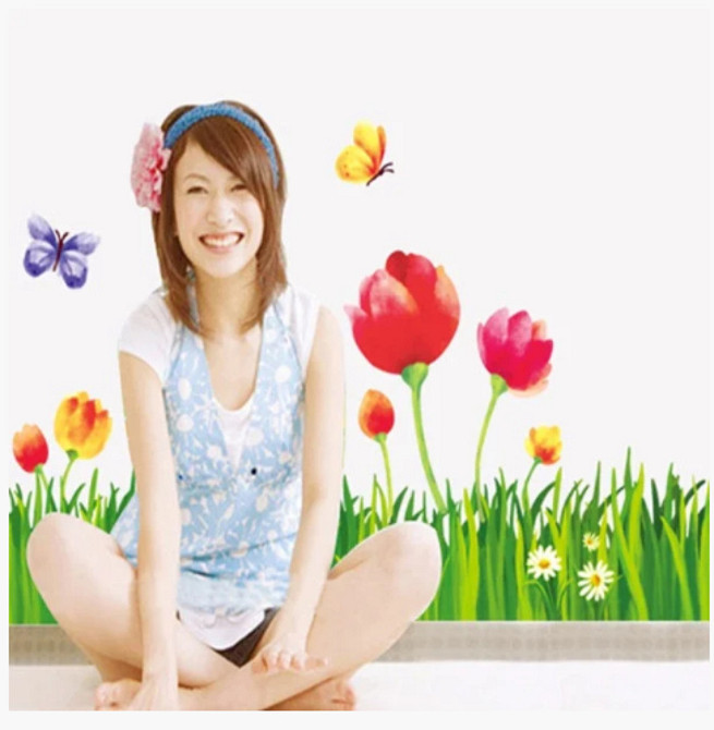 Наклейка декоративна Тюльпани Київ - фото 5