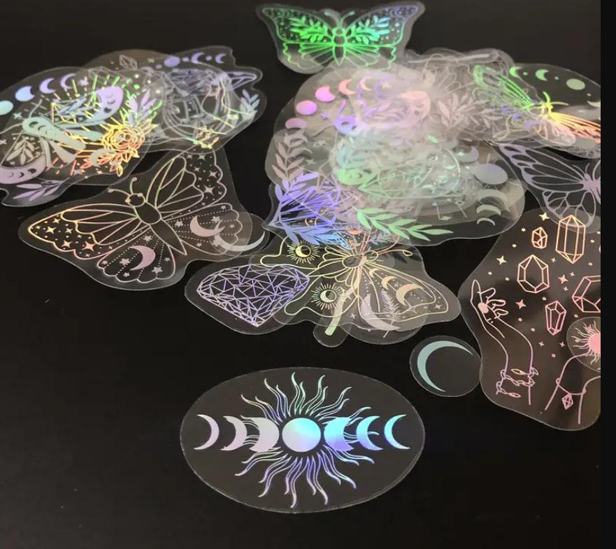 Голографические блестящие наклейки. Стикеры. Наклейки для велосипеда, для компьютера, ноутбука, набо Киев - изображение 2