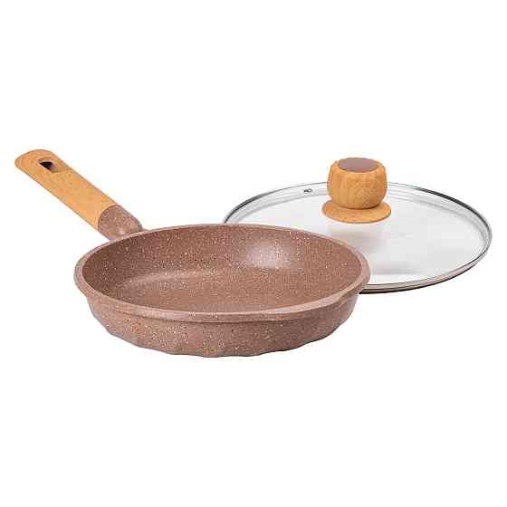 Алюминиевая сковорода 1,8 л мраморная с антипригарным покрытием Ø 24 см кофейная MGC HP-4-423CO Киев