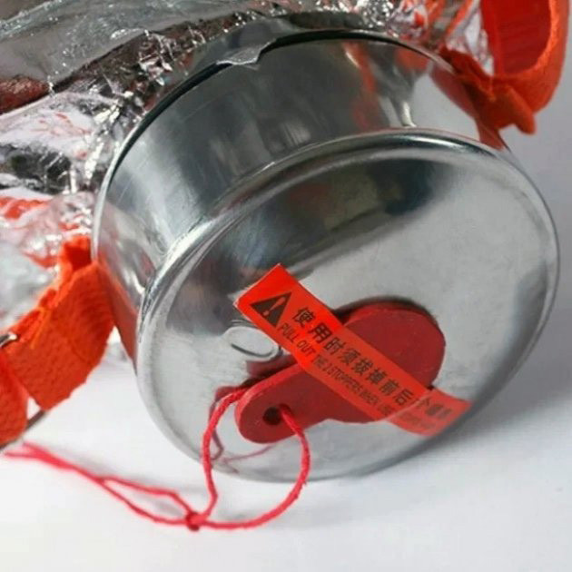 Маска противогаз из алюминиевой фольги, панорамный противогаз Fire mask защита головы от радиации OU-85 Львов - изображение 17