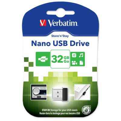 USB флеш накопичувач Verbatim 32GB Store &apos;n&apos; Stay NANO USB 2.0 (98130) Вінниця