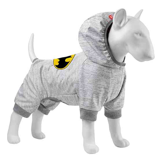 Комбінезон для собак WAUDOG Clothes малюнок "Бетмен лого", софтшелл, M35, B 54-60 см, С 34-40 см Київ
