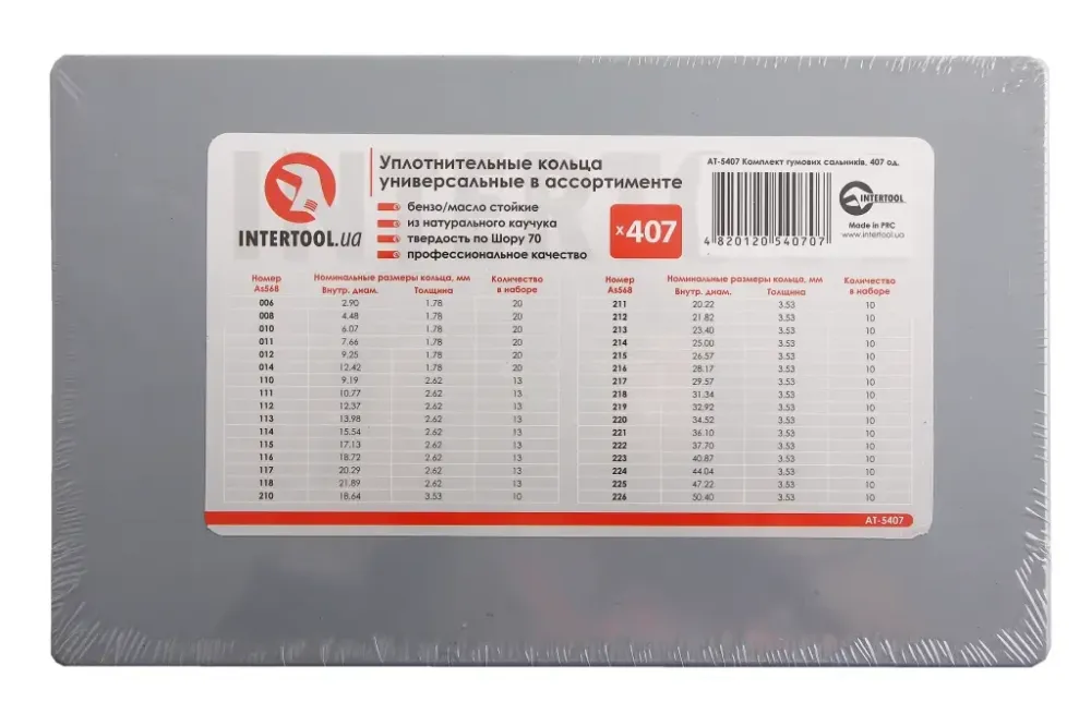 Набір ущільнених кілець 407 їд. Intertool Вінниця - фото 2