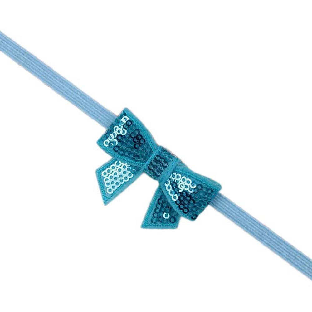 Повязка на голову для новорожденной девочки от 0 до 1 года голубая Киев - изображение 1