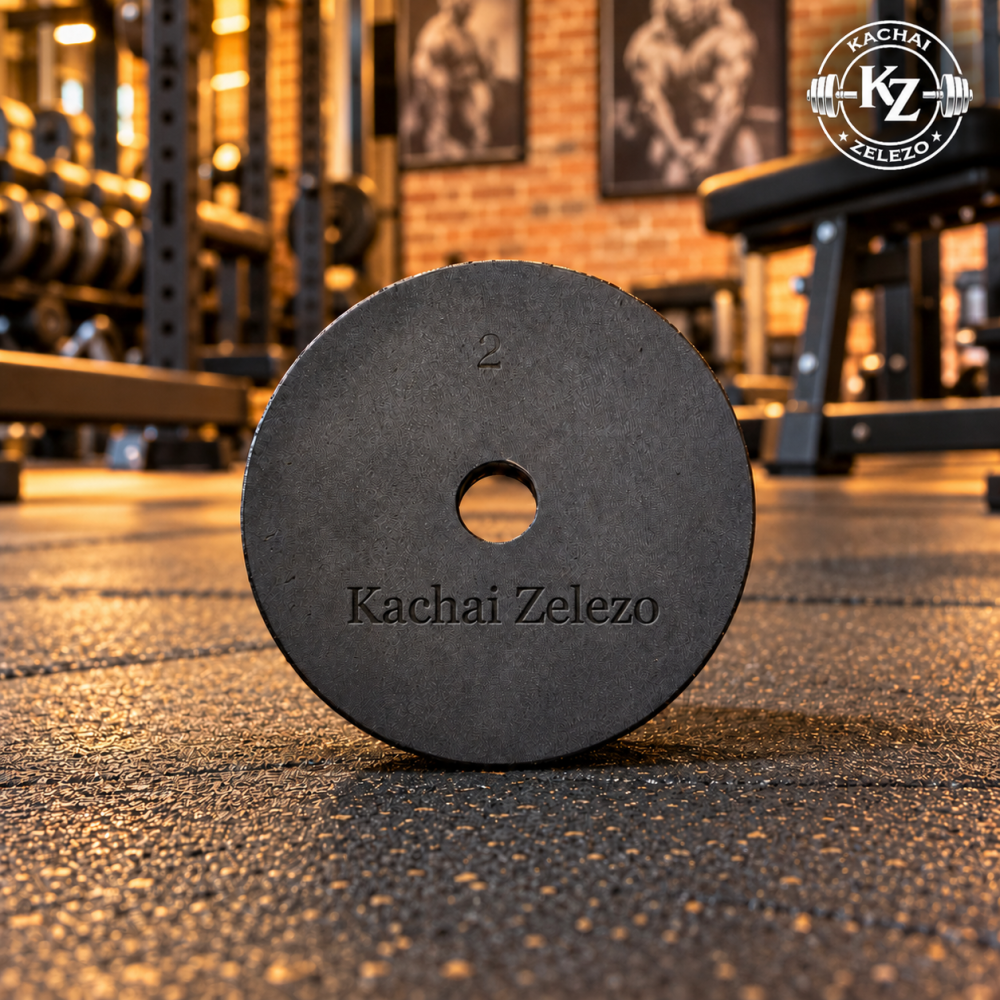 Гантелі набірні 2 по 24 кг з покриттям + Перехідник для штанги Kachai Zelezo Iron Pro Київ - фото 7