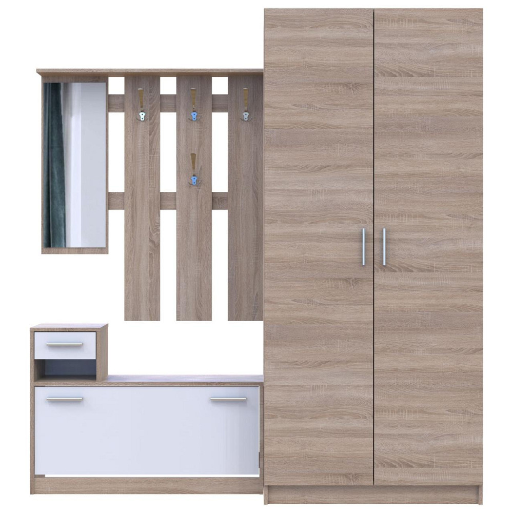 Прихожая Doros Alice и шкаф Promo Дуб сонома (DRS-011387) Львов - изображение 5