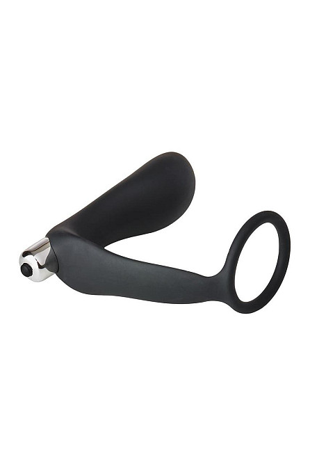 Анальная пробка с эррекционным кольцом FANTASSTIC VIBRATING ANAL PLUG WITH COCKRING BLACK Sex Aura Киев - изображение 4
