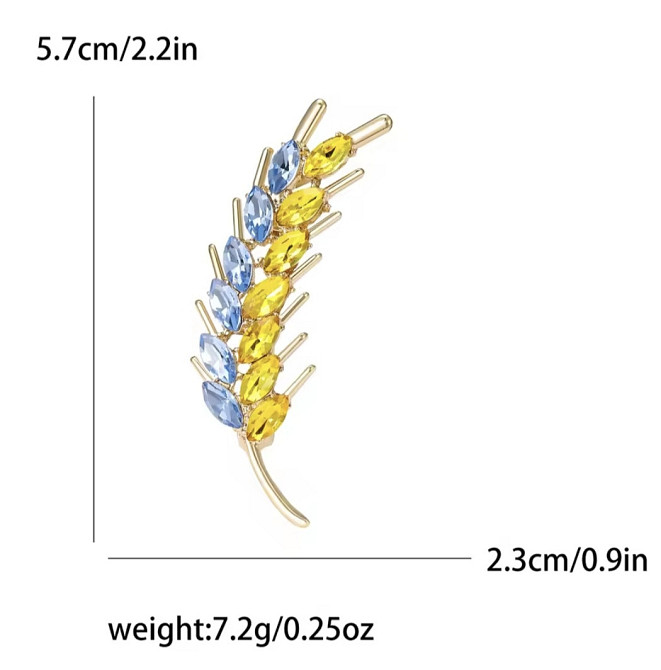 Брошка патріотична "Колосок" Сміла - фото 2