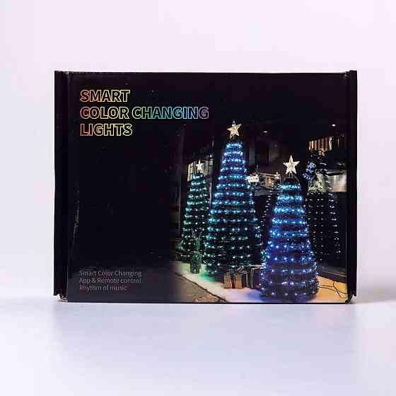 Гірлянда Smart 200 LED 2 м, прозора, мультиколор Київ