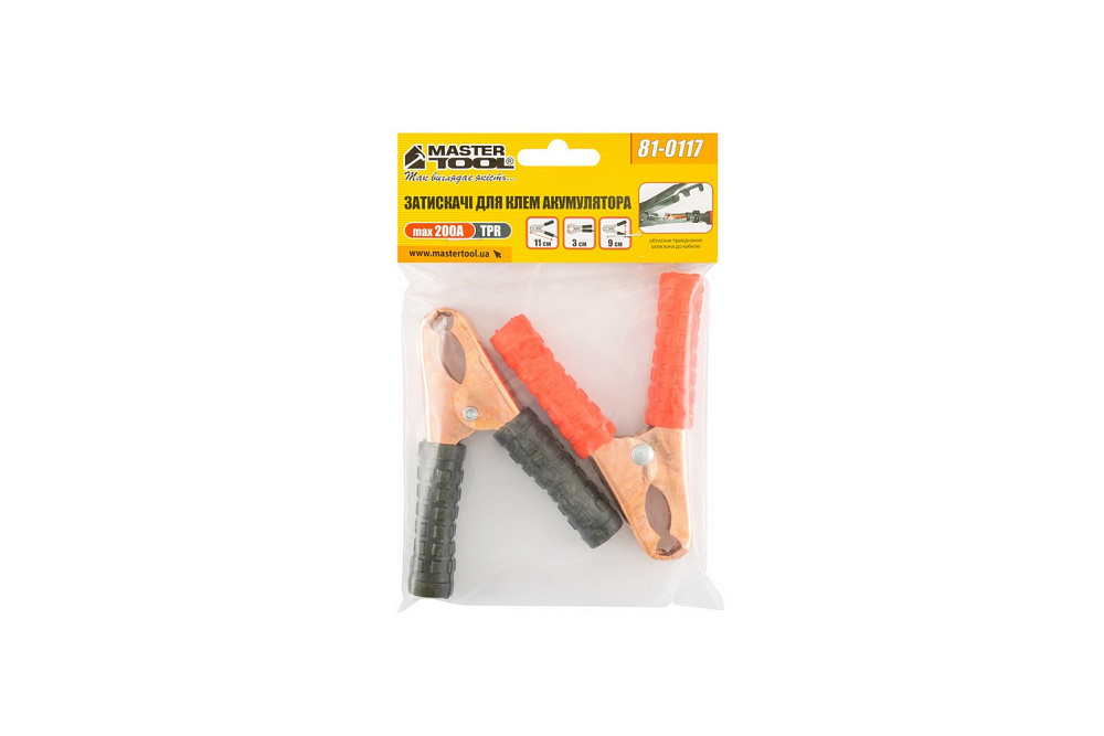 Затискачі для клем акумуляторні MASTERTOOL 100 А 11 см 81-0117 Коломыя - изображение 2