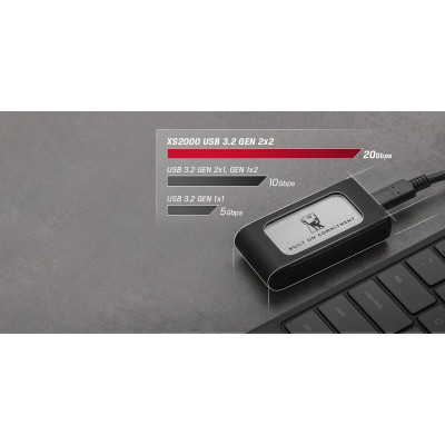 Накопичувач SSD USB Type-C 4TB XS2000 Kingston (SXS2000/4000GA) Вінниця - фото 8